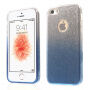 3in1 glitterhoes voor 3in1 glitters voor iPhone 5 / 5S / SE (2016) - blauw