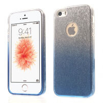 3in1 glitterhoes voor 3in1 glitters voor iPhone 5 / 5S / SE (2016) - blauw