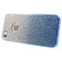3in1 glitterhoes voor 3in1 glitters voor iPhone 5 / 5S / SE (2016) - blauw