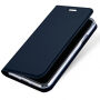 DUX DUCIS-koffer met statief en documentcompartimenten voor Apple iPhone XS - donkerblauw