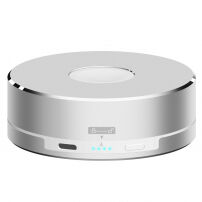 3 in 1 Power Bank, oplaadstandaard en beschermende kabelbehuizing voor Apple horloge - zilver