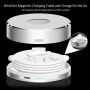 3 in 1 Power Bank, oplaadstandaard en beschermende kabelbehuizing voor Apple horloge - zilver