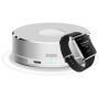 3 in 1 Power Bank, oplaadstandaard en beschermende kabelbehuizing voor Apple horloge - zilver