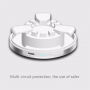 3 in 1 Power Bank, oplaadstandaard en beschermende kabelbehuizing voor Apple horloge - zilver