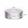 3 in 1 Power Bank, oplaadstandaard en beschermende kabelbehuizing voor Apple horloge - zilver