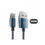 MCDODO USB-synchronisatie- en oplaadkabel voor MCDODO USB-synchronisatie- en oplaadkabel voor Apple iPhone - 15cm - denim