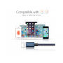 MCDODO USB-synchronisatie- en oplaadkabel voor MCDODO USB-synchronisatie- en oplaadkabel voor Apple iPhone - 15cm - denim