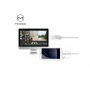 MCDODO USB kabel met bliksem / micro USB / USB-C connectoren voor Apple iPhone - 1m - wit