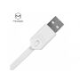 MCDODO USB kabel met bliksem / micro USB / USB-C connectoren voor Apple iPhone - 1m - wit
