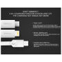 MCDODO USB kabel met bliksem / micro USB / USB-C connectoren voor Apple iPhone - 1m - wit