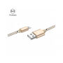 MCDODO USB-kabel met twee bliksemaansluitingen voor Apple iPhone - 1m - goud