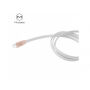 MCDODO USB-kabel met USB-C-aansluiting voor Apple MacBook - 1m - wit-goud