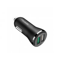 MCDODO Autolader met standaard en snellaadpoort voor Apple iPhone / iPad / MCDODO Auto lader met standaard en snel oplaadpoort voor Apple iPhone / iPad / iPod - zwart