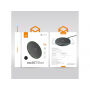 MCDODO draadloze MCDODO lader met achtergrondverlichting voor Apple iPhone - wit