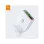MCDODO lader met drie USB-poorten en digitale display voor Apple iPhone / iPad / iPad / MCDODO lader met drie USB-poorten en digitale display voor Apple iPhone / iPad / iPod - wit