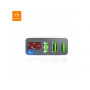MCDODO lader met drie USB-poorten en digitale display voor Apple iPhone / iPad / iPad / MCDODO lader met drie USB-poorten en digitale display voor Apple iPhone / iPad / iPod - wit