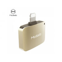 MCDODO-reductie met bliksem en 3,5-aansluiting voor Apple iPhone - goud