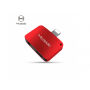 MCDODO-reductie met bliksem en 3,5-aansluiting voor Apple iPhone - rood