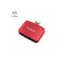 MCDODO-reductie met bliksem en 3,5-aansluiting voor Apple iPhone - rood