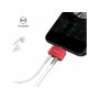 MCDODO-reductie met bliksem en 3,5-aansluiting voor Apple iPhone - rood