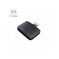 MCDODO adapter met twee bliksemaansluitingen voor Apple iPhone - zwart
