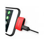MCDODO adapter met twee bliksemaansluitingen voor Apple iPhone - rood