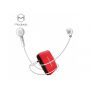 MCDODO adapter met twee bliksemaansluitingen voor Apple iPhone - rood