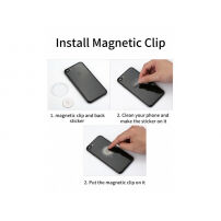 MCDODO magnetische telefoonhouder accessoires voor magnetische telefoonhouders voor Apple iPhone - magneetvel / sticker / reinigingsdoekje / sticker / reinigingsdoekje