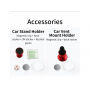 MCDODO magnetische telefoonhouder accessoires voor magnetische telefoonhouders voor Apple iPhone - magneetvel / sticker / reinigingsdoekje / sticker / reinigingsdoekje