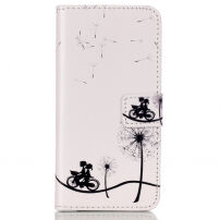 Portemonnee voor Apple iPhone 6 / 6S - Paardenbloemen en rijden