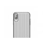 MCDODO beschermhoes met kunststof patroon voor Apple iPhone XS - zilver