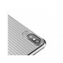 MCDODO beschermhoes met kunststof patroon voor Apple iPhone XS - zilver