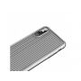 MCDODO beschermhoes met kunststof patroon voor Apple iPhone XS - zilver