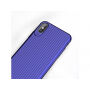 MCDODO beschermhoes met kunststof patroon voor Apple iPhone XS - blauw