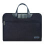 Cartinoe elegante draagtas met kleine portemonnee voor MacBook tot 16" - zwart