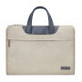 Elegante draagtas met kleine portemonnee voor in de winkel. Apple MacBook Pro 15" - beige/grijs