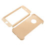 Gehard deksel voor de gehele omtrek van de telefoon inclusief beschermend glas voor iPhone SE (2016) / 5S / 5S / 5 - goud