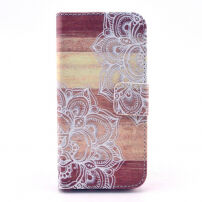 Dekking / koffer voor Apple iPhone 5 / 5S / SE (2016) - witte mandala