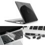 ENKAY Afdekking met afdekraster en stekkers voor MacBook Air 13" (A1237, A1304, A1369, A1369) - zwart