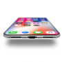 Zachte kunststof hoes voor Apple iPhone XS/iPhone X X - blauwe bloemen
