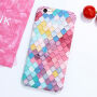 Beschermende plastic hoes met patroon van gekleurde schubben voor Apple iPhone 6 Plus