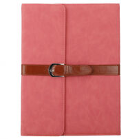 Luxueuze PU lederen tas met gesp Apple iPad 4 / 3 / 2 / 2 - rozig