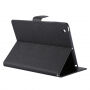 GOOSPERY case met geborstelde textuur voor iPad 2 / 3 / 4 - zwart
