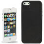 Beschermende, glanzende en glanzende rugzijde van zacht plastic voor Apple iPhone 5 / 5S / SE (2016) - zwart