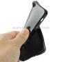 Beschermende, glanzende en glanzende rugzijde van zacht plastic voor Apple iPhone 5 / 5S / SE (2016) - zwart