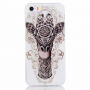 Beschermhoes van zacht kunststof voor de bescherming van Apple iPhone SE (2016) / 5S - giraffe