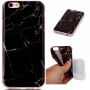 Beschermende plastic hoes voor Apple iPhone 6 / 6S - zwart marmer