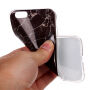 Beschermende plastic hoes voor Apple iPhone 6 / 6S - zwart marmer