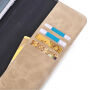 CRAZY HORSE envelop met standaard en documentvakken voor iPad Pro 9,7" / Air 2 - beige