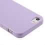 Glanzende gelcover voor Apple iPhone 5 / 5S / SE (2016) - licht violet
